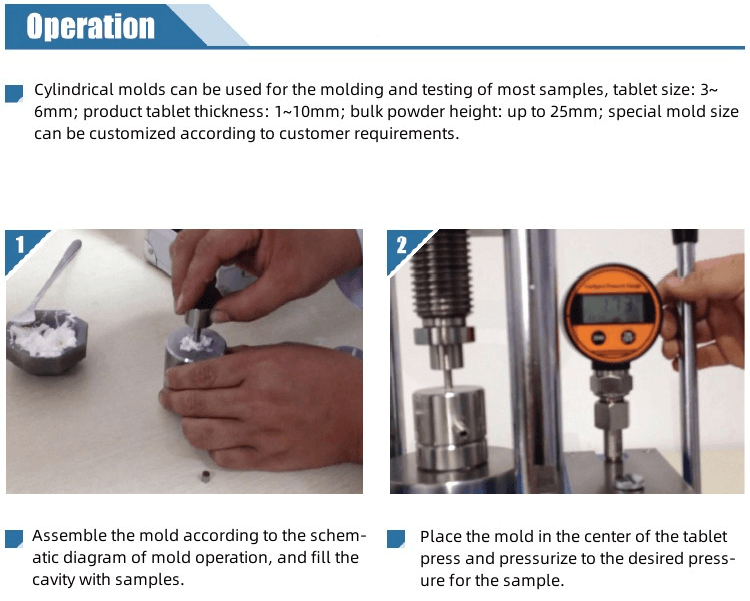 Cylindrical Mold for Tablet Press