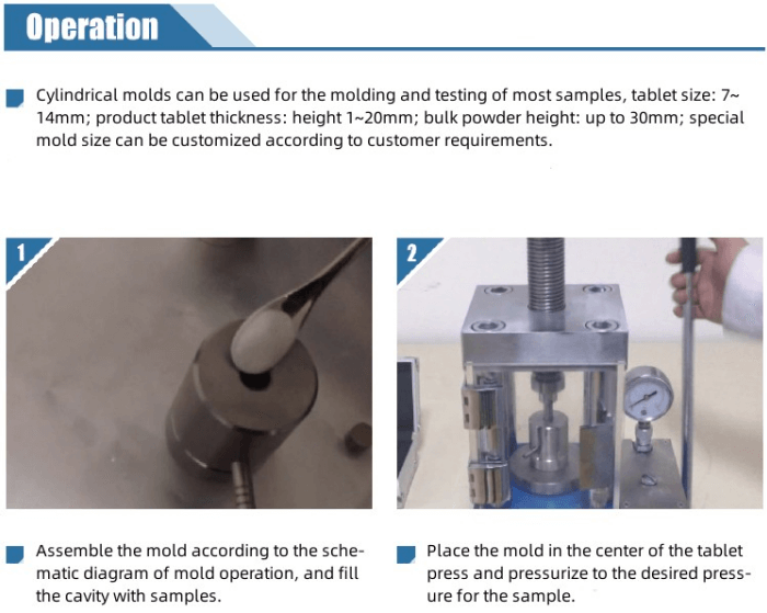 Cylindrical Pellet Press Die