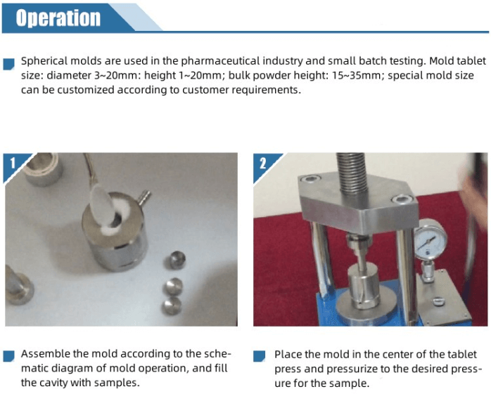 Powder Pellet Press Die