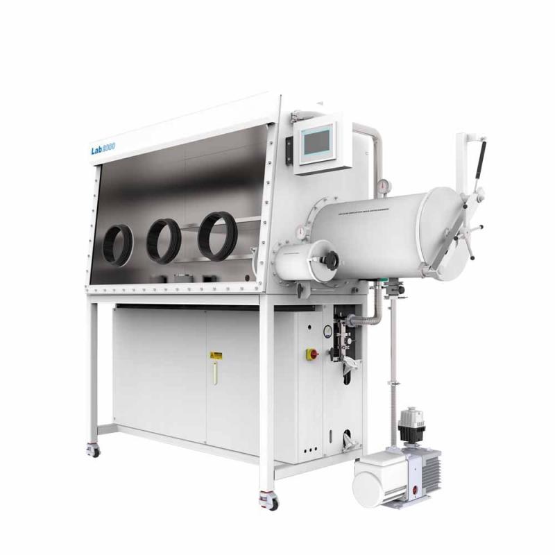 Lab Vacuum Three Gloves Single Side Glove Box with Water Oxygen System
